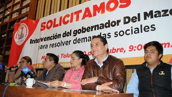 Veinte mil antorchistas marcharán en Toluca por incumplimiento del gobierno estatal