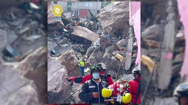 Pavoroso derrumbe en el Cerro del Chiquihuite: 2 muertos y 10 desaparecidos