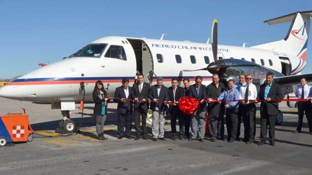 Inaugura Aero Calafia servicio a Chihuahua, con primer vuelo a Los Mochis