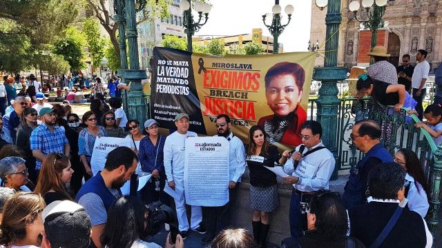 Exigen los periodistas de Chihuahua, justicia para Miroslava Breach
