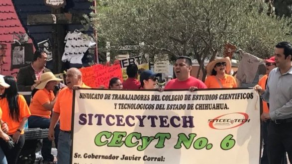Miente el gobierno, no hay solución para maestros del Cecytech: Sindicato