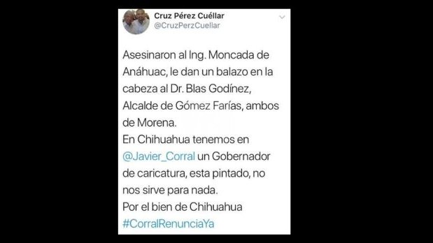 Senador condena ataque a alcalde de Gómez Farías