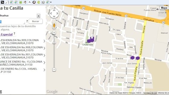 Apoya Google Maps al IFE con ubicación de casillas por internet
