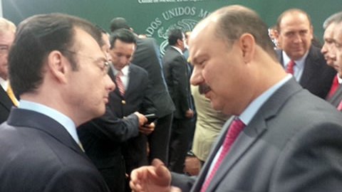 Se reúne Duarte con  secretario de Hacienda y Crédito Público