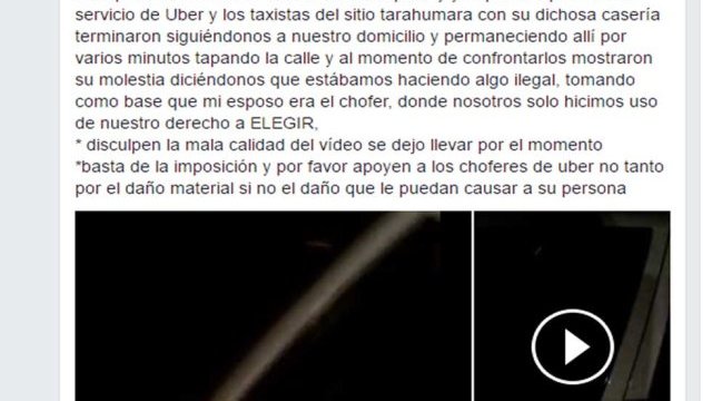 Denuncia cliente de Uber a taxistas por acoso y persecución