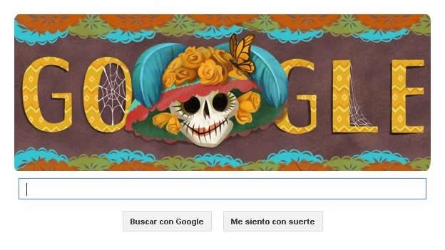 Google celebra el Día de Muertos con un ’doodle’ de ’La Catrina’