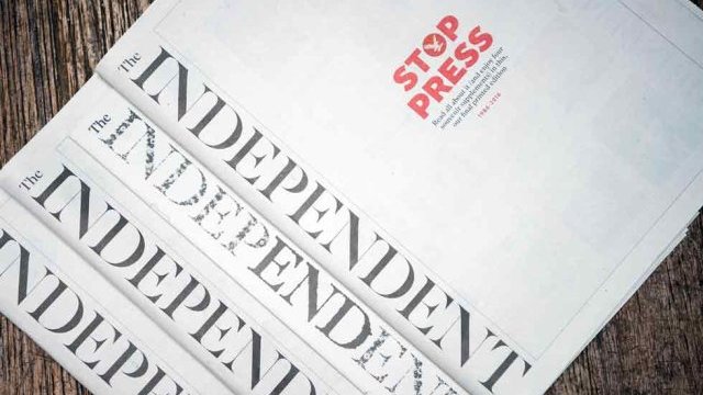 Sale última edición impresa del diario británico The Independent