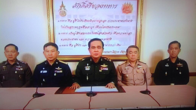 Ejército de Tailandia perpetró un golpe de estado