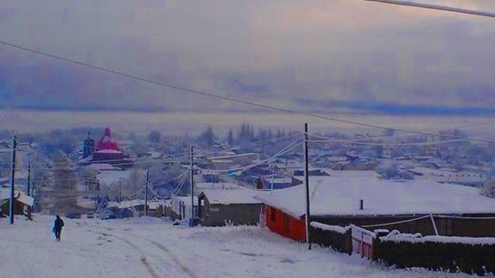 Cubre la nieve al municipio de Madera en Chihuahua