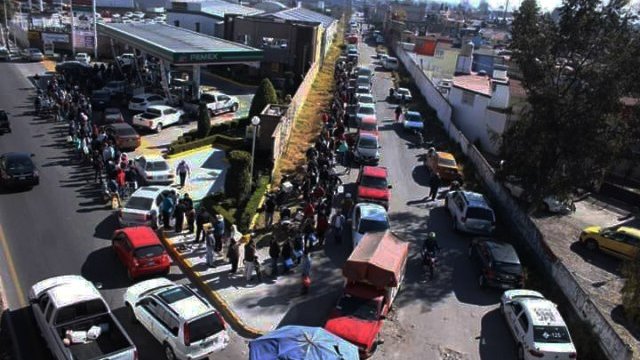 Hace crisis la falta de gasolinas en el Valle de Toluca