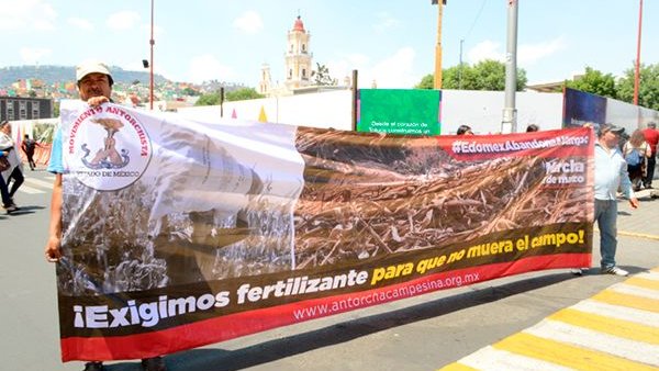 Campesinos refuerzan denuncia pública en todo el Estado de México