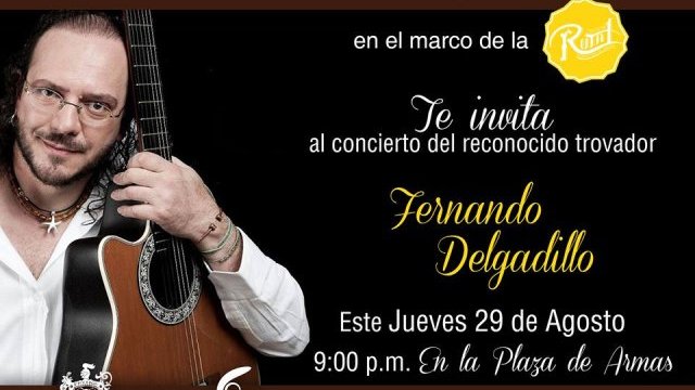 Mañana Fernando Delgadillo en concierto 