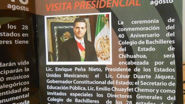 Peña Nieto deja listos los folletos y alborotados a los chihuahuenses