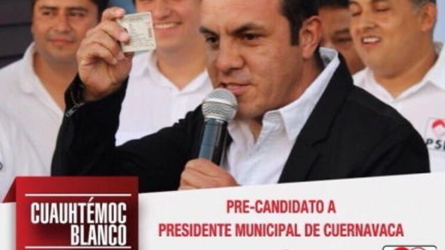Cuauhtémoc Blanco se postula para alcalde de Cuernavaca