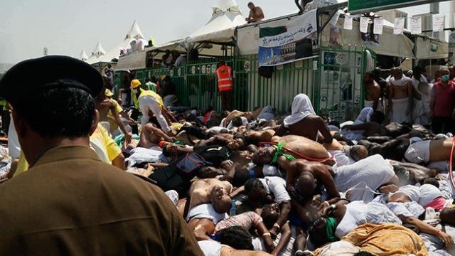 Mueren 717 personas por estampida en La Meca