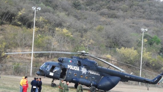 Atacan helicóptero de la policía federal en Temósachi