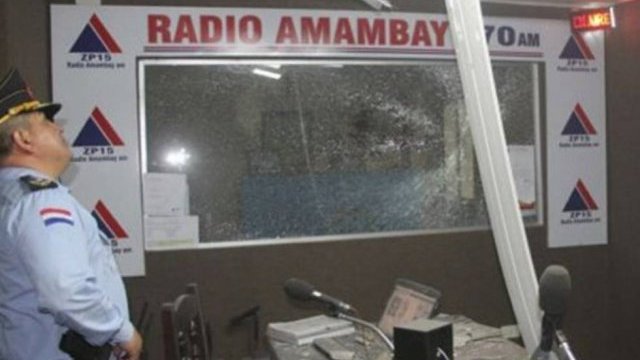 Balean periódico y atacan radioemisora en Paraguay