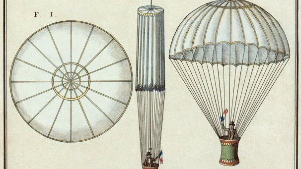 André-Jacques Garnerin y salto en paracaídas en doodle de Google