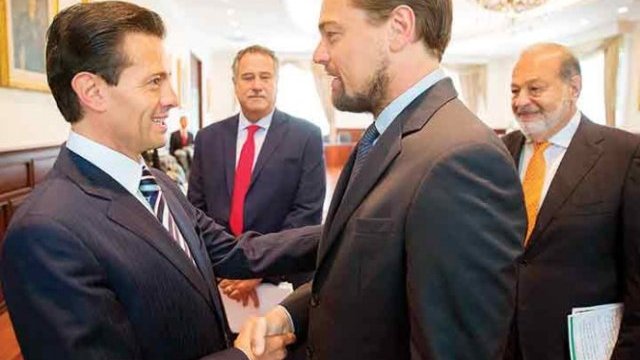 Peña, DiCaprio y Slim pactan rescate de la vaquita marina