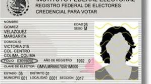 Credencial para votar, debe de ser a su vez cédula de identificación
