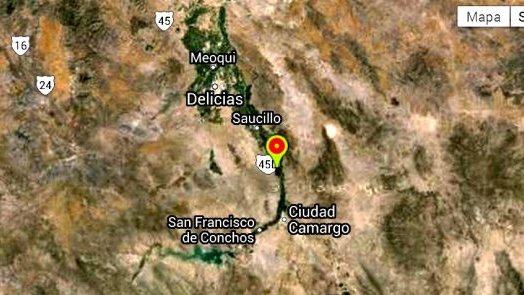 Azotó sismo de 4.1 grados en La Cruz, Chihuahua