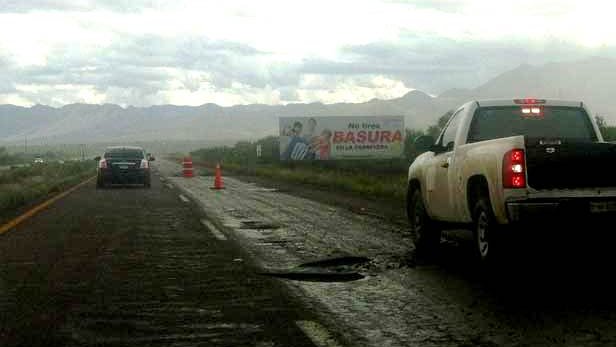 Lluvias dañaron la décima parte de las carreteras del estado