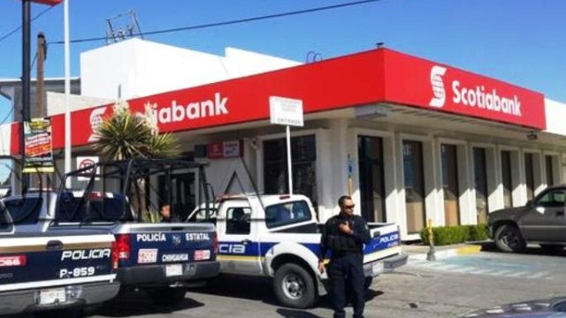 Nuevo asalto a una sucursal bancaria en Chihuahua: un Scotiabank