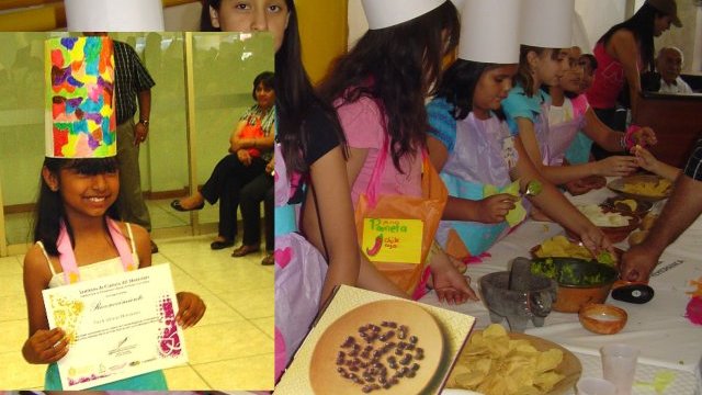Expusieron niños comida tradicional y prehispánica