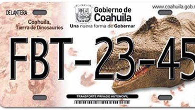  Paleontológicas, placas de Coahuila  