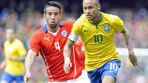 Brasil se impone 1-0 a Chile en duelo amistoso