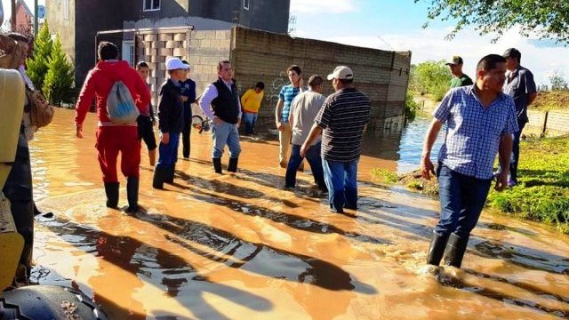 Contabilizan arriba de 90 casas inundadas en Cuauhtémoc