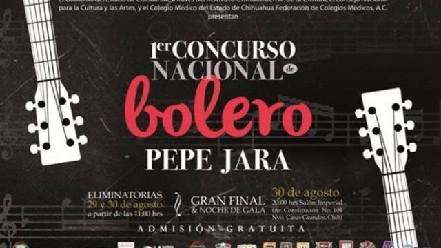 Primer Concurso Nacional de Bolero Pepe Jara en Nvo. Casas Grandes
