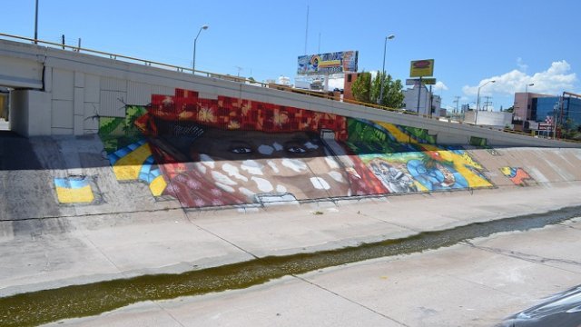 Mural dentro del Chuviscar da color a la ciudad