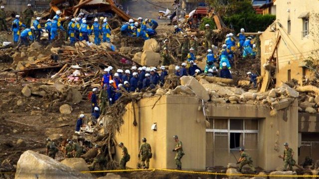 Deslaves en Japón alcanzan la cifra de 39 muertos y 51 desaparecidos