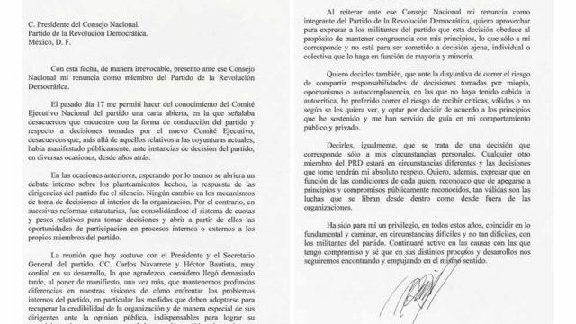 Estocada de muerte al PRD: Cuauhtémoc Cárdenas renuncia