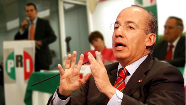 Interpone PRI queja electoral contra Felipe Calderón