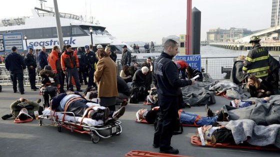Cerca de 60 heridos en un accidente de ferry en Nueva York