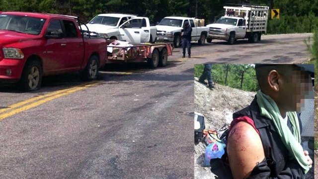 Comando armado emboscó a un convoy de policías en Maguarichi