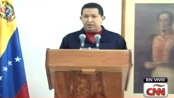 Reconoció Chávez que le extirparon un tumor