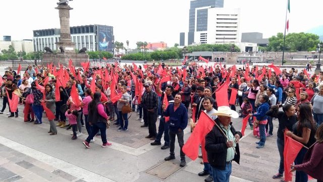 Por cerrazón del gobierno de Nuevo León, se manifestarán antorchistas