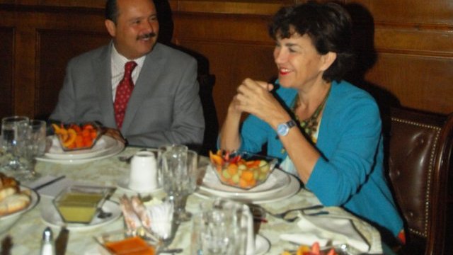 Recibe Duarte a la embajadora de Francia en México
