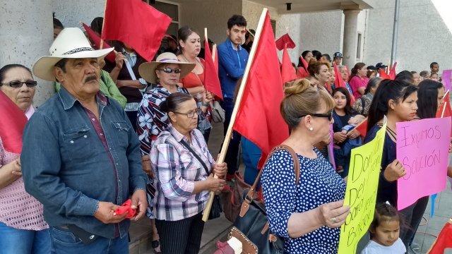 Insisten antorchistas de Cuauhtémoc en sus demandas ante el Ayuntamiento