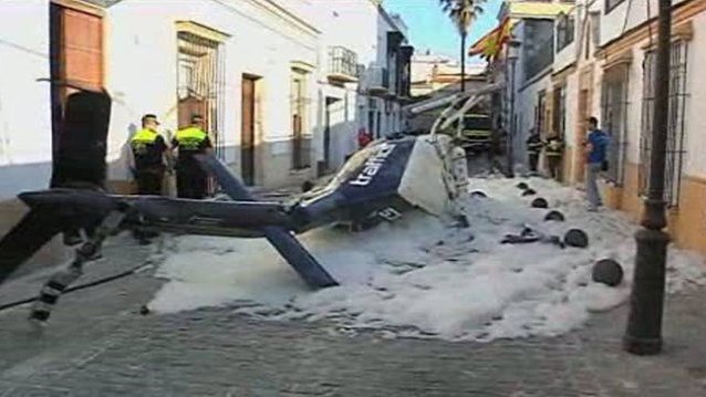 Dos fallecidos en un accidente de helicóptero en Granada