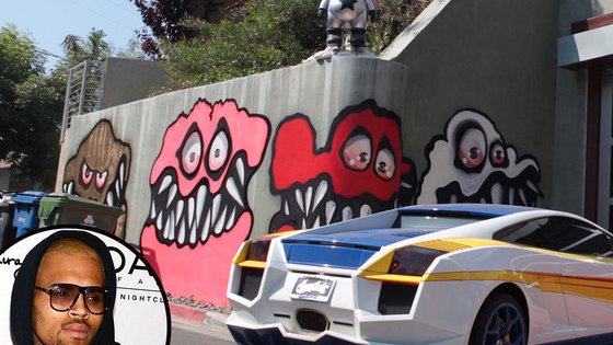Los Ángeles le pide a Chris Brown que borre sus graffitis de su casa