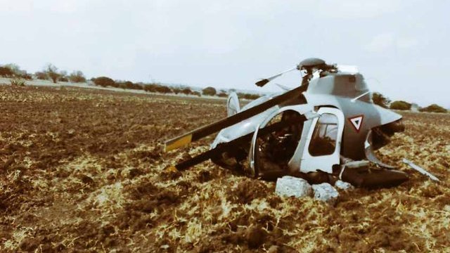 Se desploma helicóptero en Edomex; no reportan víctimas fatales