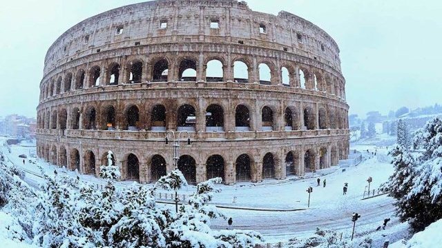 Italia es azotada por una inusual ola de frío siberiano