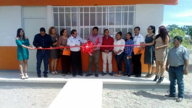 Inauguran aula tipo en Telebachillerato de la colonia Campesina en Delicias