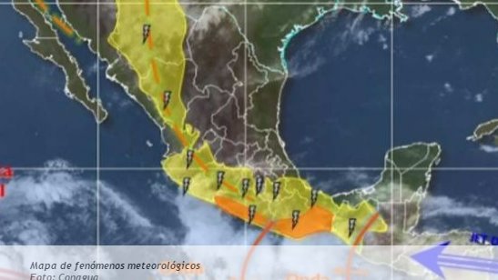 SMN pronostica chubascos y lluvias en gran parte de México
