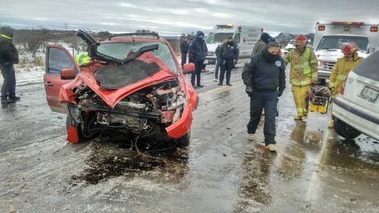Una persona muere en accidente por la nieve en Parral
