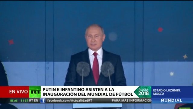 Putin y Gianni Infantino inauguran la Copa del Mundo 2018